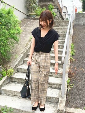 「STYLEBLOCK（スタイルブロック）のアイテム（トップス）」を使った、STYLEBLOCKさん（レディース・164cm）の夏コーディネート