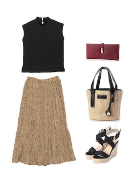 「アイテム（財布）」を使った、STYLEBLOCKさん（レディース・160cm）の夏コーディネート