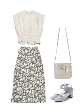 「STYLEBLOCK（スタイルブロック）のアイテム（トップス）」を使った、STYLEBLOCKさん（レディース・160cm）の夏コーディネート