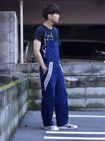 Adidas 【完売品】サロペット トラックパンツ オーバーオール ジェニー着用 Adidas 【完売品】サロペット トラックパンツ オーバーオール ジェニー