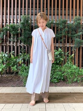 「URBAN RESEARCH ROSSO」｜「アイテム（シャツワンピース）」を使った、Adaさん（レディース・163cm）の春コーディネート