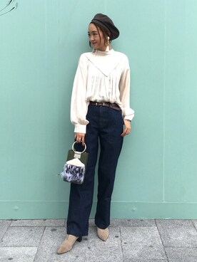 「Rick & Roy（リック アンド ロイ）のアイテム（バッグ）」を使った、DouDou_serikaさん（レディース・167cm）の秋コーディネート