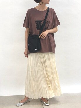 「アイテム（バレエシューズ）」を使った、DouDou_serikaさん（レディース・167cm）の春コーディネート