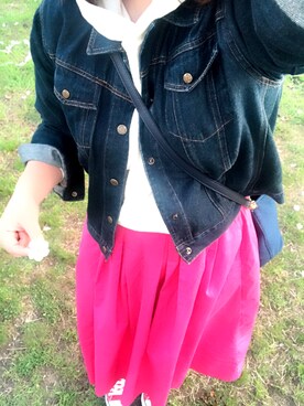 saako☆さんの「ランダムタックカラースカート　764688 」を使ったコーディネート