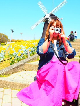 saako☆さんの「ランダムタックカラースカート　764688 」を使ったコーディネート