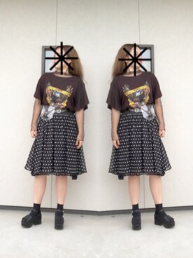 「RCWB（アールシーダブリュービー）のアイテム」を使った、SAYAYANさん（レディース・158cm）の秋コーディネート
