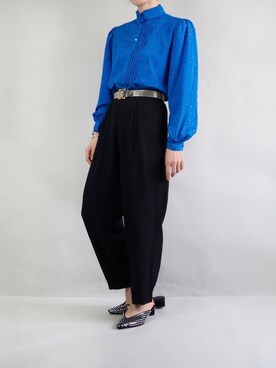 「VINTAGE（ヴィンテージ）のアイテム（その他パンツ）」を使った、SZIMPATIKUS_stfさん（レディース・165cm）の夏コーディネート