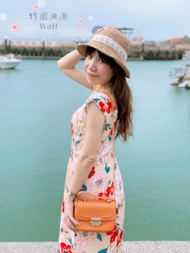 「LIU・JO（リュージョー）のアイテム」を使った、榆Yu’sさん（レディース・160cm）の夏コーディネート