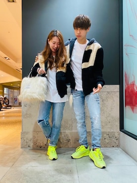 「DIESEL（ディーゼル）のアイテム（Tシャツ/カットソー）」を使った、KOICHIさん（メンズ・177cm）の秋コーディネート