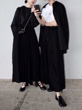 「Yohji Yamamoto（ヨウジヤマモト）のアイテム（ショルダーバッグ）」を使った、morii210さん（レディース・166cm）の春コーディネート