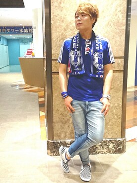 サッカー日本代表応援コーデ のメンズ人気ファッションコーディネート Wear