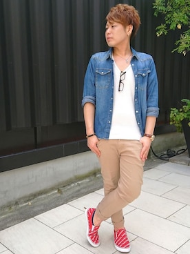 たけのりんさん（メンズ・172cm）の夏コーディネート