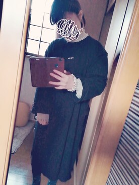「FILA（フィラ）のアイテム（ワンピース/ドレス）」を使った、せんさん（レディース・149cm）の冬コーディネート