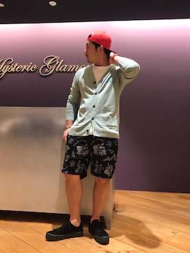 「アイテム（ルームウェア/パジャマ）」を使った、DAISUKEさん（メンズ・174cm）の夏コーディネート