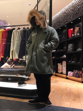 「ロッキーマウンテン」｜「アイテム（ジャケット/アウター）」を使った、DAISUKEさん（メンズ・174cm）の冬コーディネート