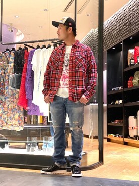 「アメカジコーデ」｜「アイテム（その他シューズ）」を使った、DAISUKEさん（メンズ・174cm）の秋コーディネート