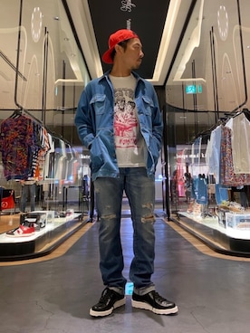 「アメカジコーデ」｜「アイテム（その他シューズ）」を使った、DAISUKEさん（メンズ・174cm）の秋コーディネート