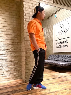 「エンジニアシャツ」｜DAISUKEさん（メンズ・174cm）の夏コーディネート