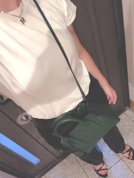 「ペタンコ靴」｜「アイテム（スラックス）」を使った、mさん（レディース・170cm）の秋コーディネート