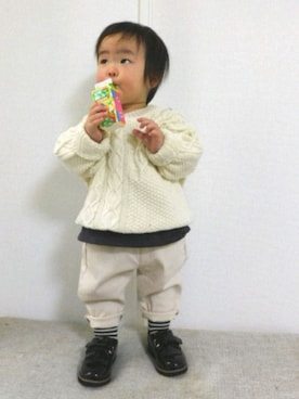 まろすけさん（キッズ・80cm）の冬コーディネート