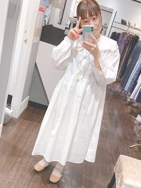 「ラブアンドピース2020」｜「アイテム（バレエシューズ）」を使った、まゆ  ☼ さん（レディース・157cm）の秋コーディネート