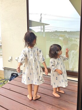 ハンドメイド子供服 Hachiko ワンピースを使ったコーディネート Wear