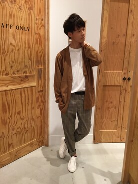「アイテム（スリッポン）」を使った、いっしーさん（メンズ・174cm・20代）の夏コーディネート
