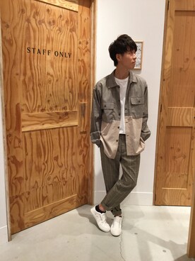 「アイテム（スリッポン）」を使った、いっしーさん（メンズ・174cm・20代）の夏コーディネート