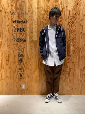 「coen」｜いっしーさん（メンズ・174cm）の春コーディネート