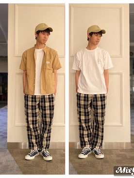 「coen」｜いっしーさん（メンズ・174cm）の春コーディネート