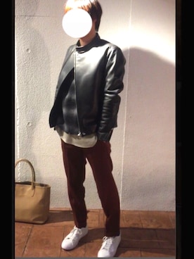 よねたむさん（メンズ・172cm）の春コーディネート