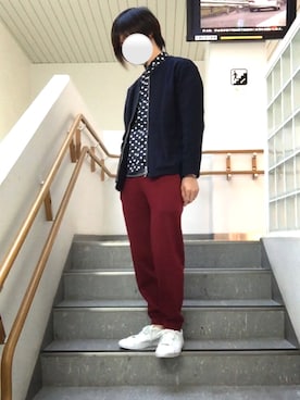 よねたむさん（メンズ・172cm）の春コーディネート