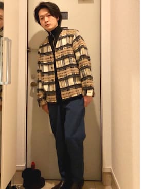 よねたむさん（メンズ・172cm）の春コーディネート