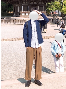 よねたむさん（メンズ・172cm）の春コーディネート