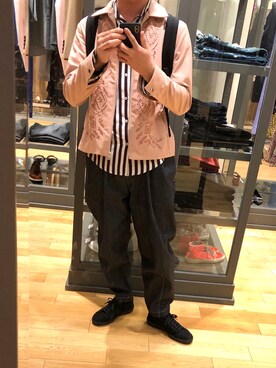 「平成最後のWEARISTAセンバツ」｜「アイテム（ブルゾン）」を使った、よねたむさん（メンズ・172cm）の春コーディネート