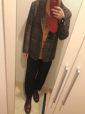 よねたむさん（メンズ・172cm）の秋コーディネート