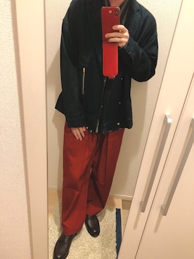 「CULLNI（クルニ）のアイテム（デニムジャケット）」を使った、よねたむさん（メンズ・172cm）の秋コーディネート
