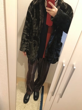 よねたむさん（メンズ・172cm）の冬コーディネート