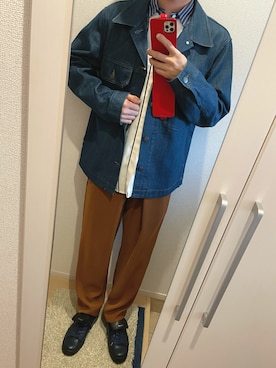 よねたむさん（メンズ・172cm）の春コーディネート