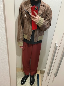よねたむさん（メンズ・172cm）の春コーディネート