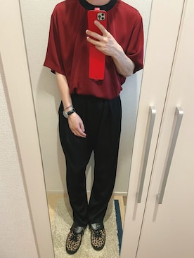 よねたむさん（メンズ・172cm）の春コーディネート