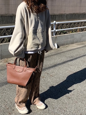 「TODAYFUL（トゥデイフル）のフリースアノラックブルゾン（ブルゾン）」を使った、Aさん（レディース・165cm）の秋コーディネート