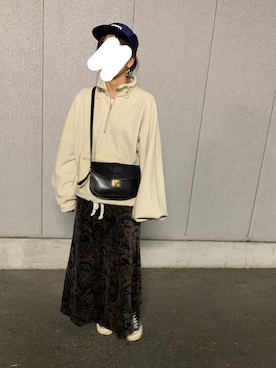 「TODAYFUL（トゥデイフル）のフリースアノラックブルゾン（ブルゾン）」を使った、Aさん（レディース・166cm）の秋コーディネート