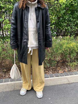 「CONVERSE（コンバース）のconverse（コンバース） ALL STAR OX（オールスターOX）（スニーカー）」を使った、Aさん（レディース・166cm）の冬コーディネート