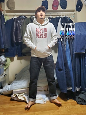 「foodie」｜Diez Katsumiさん（メンズ・173cm）の冬コーディネート