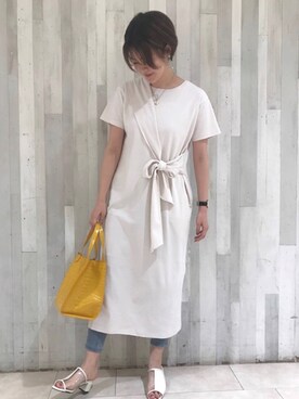 「ジーナシス」｜「アイテム（ハンドバッグ）」を使った、shioriさん（レディース・167cm）の春コーディネート