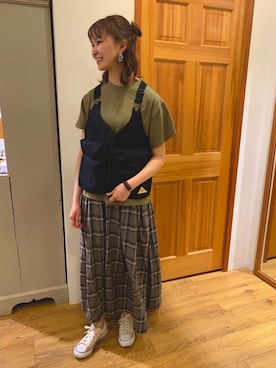 「ボーイッシュ、夏コーデ」｜「アイテム（ジャケット/アウター）」を使った、さとうさん（レディース・167cm）の春コーディネート