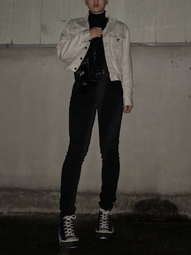 「Saint Laurent」｜「アイテム（デニムジャケット）」を使った、soymilkさん（メンズ・173cm）の秋コーディネート