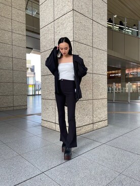 濱田 萌衣(EMODA)さん(レディース・162cm)の冬コーディネート