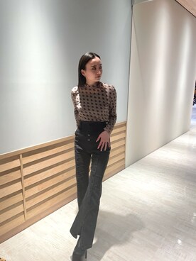 濱田 萌衣(EMODA)さん（レディース・162cm）の冬コーディネート